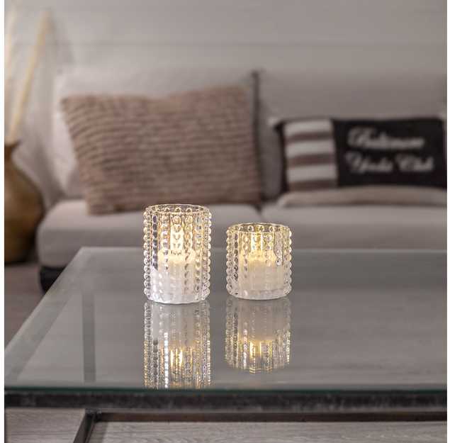 Star Trading Flamme Dotty LED-kynttilä, kirkas, 13 cm
