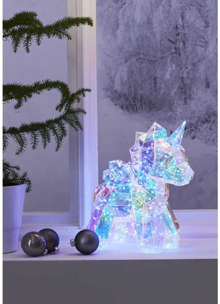 Star Trading Magic LED yksisarvinen valoilla, pöytäkoriste, 30 cm