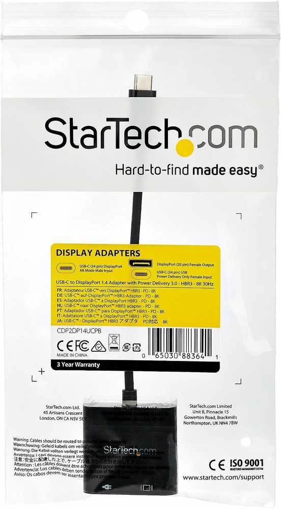 StarTech USB-C į DisplayPort adapteris pakuotėje
