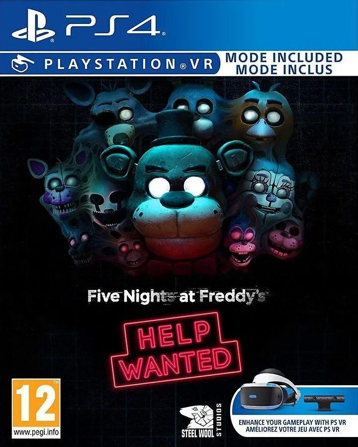 Maksimalus žaidimų skaičius Five Nights at Freddy's: Pagalba ieškoma PS4