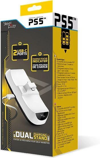 Vaizdo plokštė „Pixminds LEXIP X STEELPLAY“ dvigubo įkrovimo stotelė PS5