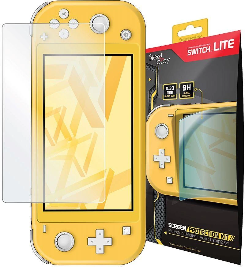 „Pixminds LEXIP X STEELPLAY“ ekrano apsaugos rinkinys, 9H grūdintas stiklas, „Switch Lite“