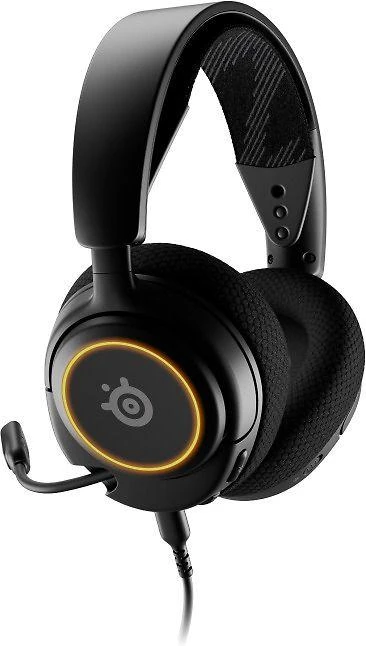 Ausinės žaidimams su mikrofonu SteelSeries Arctis Nova 3 Over-Ear, Juodos spalvos