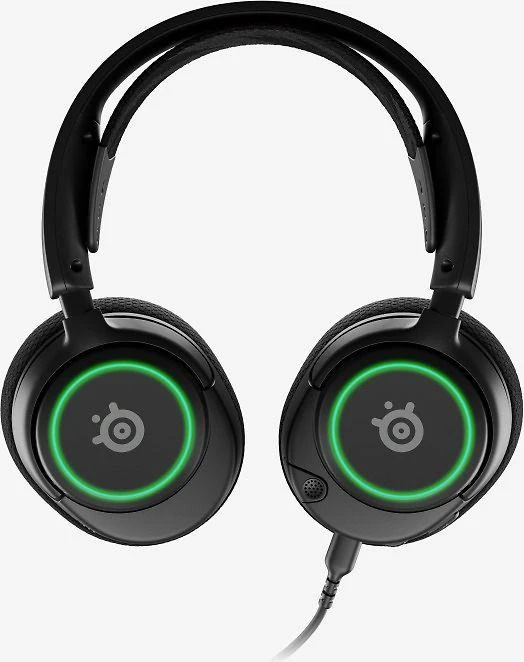 Ausinės žaidimams su mikrofonu SteelSeries Arctis Nova 3 Over-Ear, Juodos spalvos