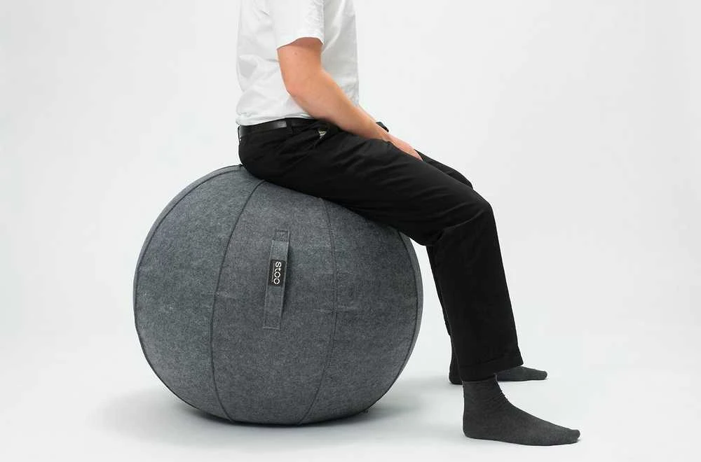 Stoo Active Ball -aktiivipallo, tummanharmaa, Ø75 cm
