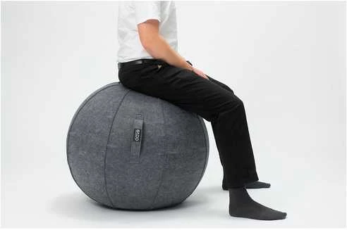 Stoo Active Ball -aktiivipallo, vaaleanharmaa, Ø75 cm
