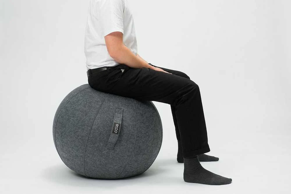 Stoo Active Ball -aktiivipallo, vaaleanharmaa, Ø65 cm