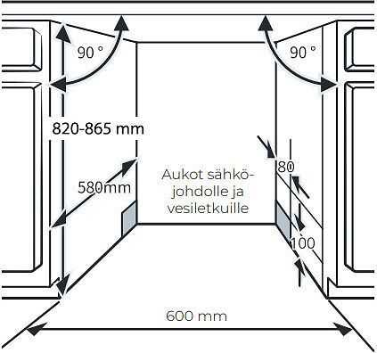Indaplovė Ströme DW63A03D/01IX astianpesukone, teräs