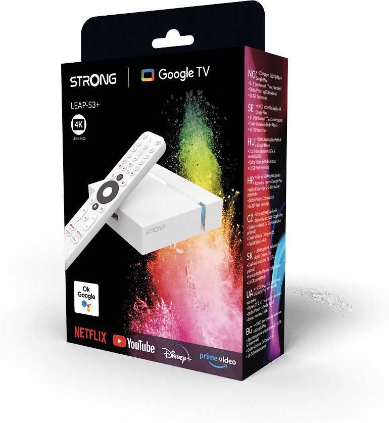 Strong Tvirta LEAP-S3+ V2 4K UHD dėžutė