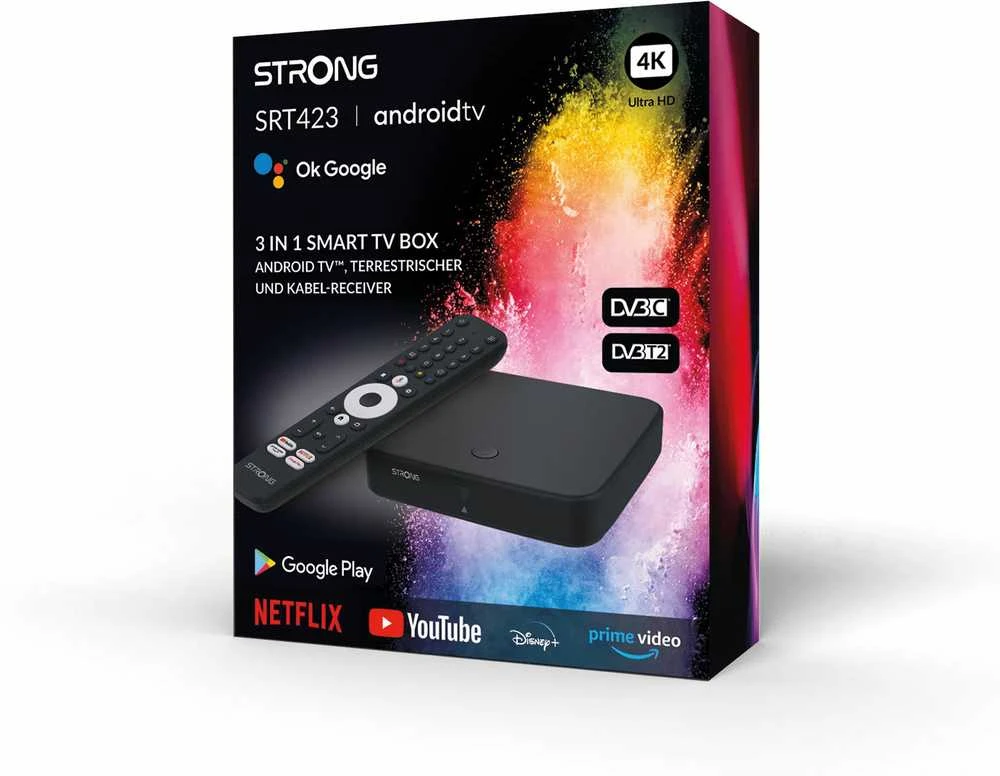Vaizdo grotuvas Strong Galingas 4K UHD priedėlis SRT423