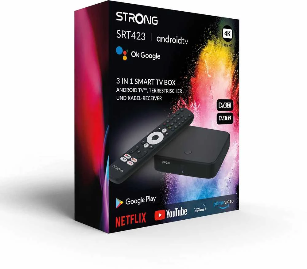 Vaizdo grotuvas Strong Galingas 4K UHD priedėlis SRT423