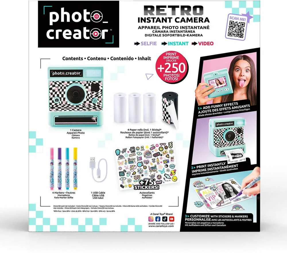 Canal Toys Studio Creator Photo Creator Retro momentinis fotoaparatas - retro pikakamera