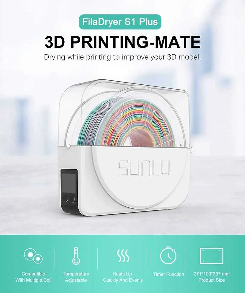 SUNLU FilaDryer S1 Plus -filamenttikuivuri