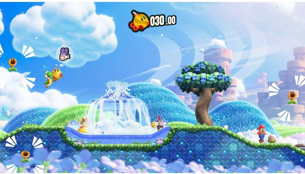 „Nintendo Super Mario Bros. Wonder“ + susitikimas Bellabelio parke („Switch 2“)