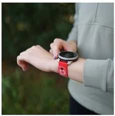 SUUNTO 22mm SILICONE STRAP LAVA Raudonas apyrankė