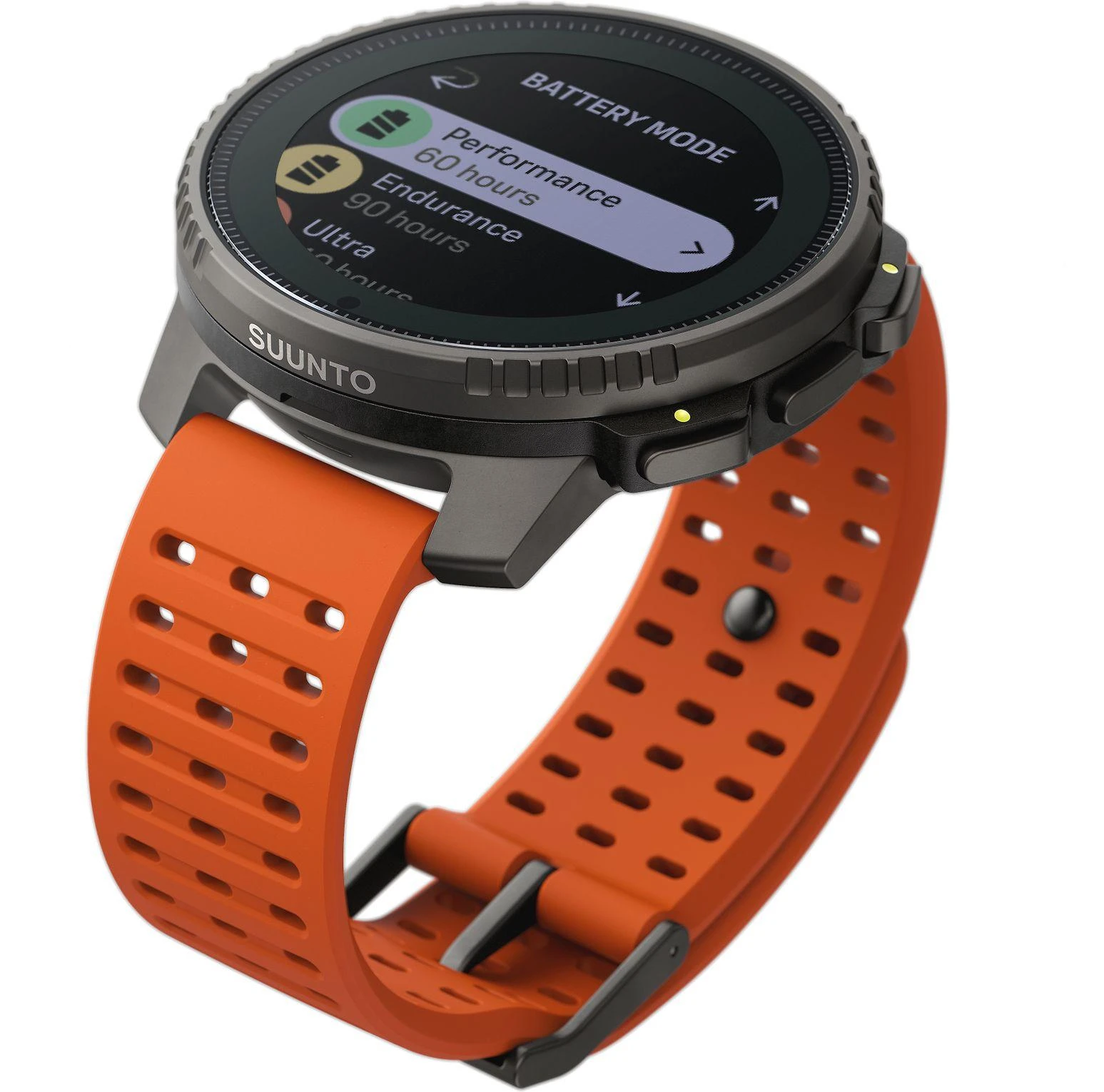 Išmanusis laikrodis Suunto Vertical Titanium Solar Canyon, Titano spalvos korpusas su oranžinės spalvos dirželiu