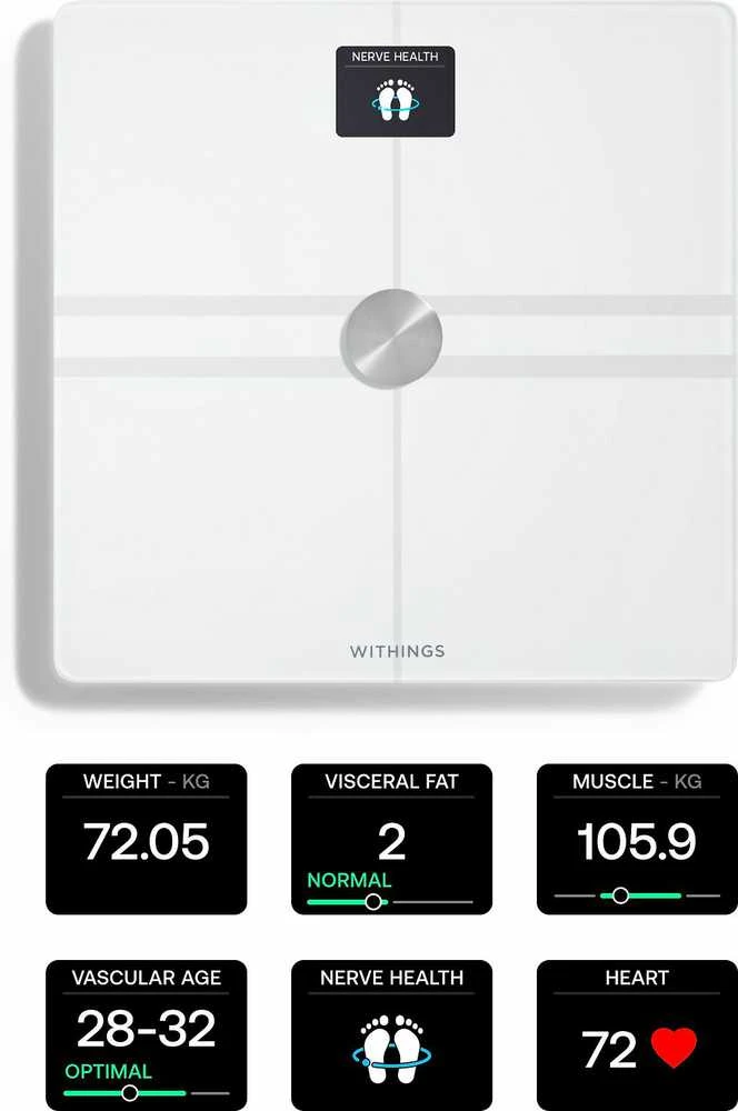 Withings Svarstyklės Body Comp - Baltos spalvos