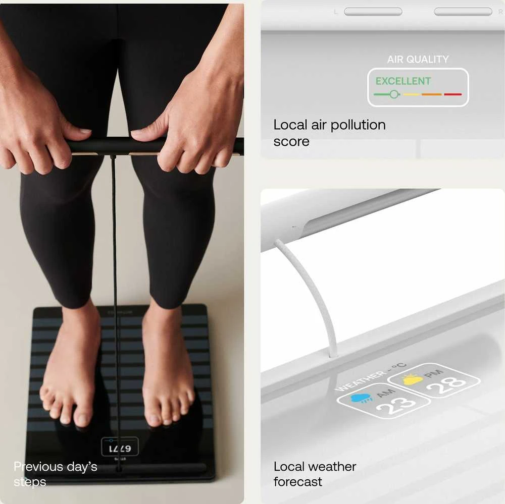 Išmaniosios vonios svarstyklės Withings Body Scan, Baltos