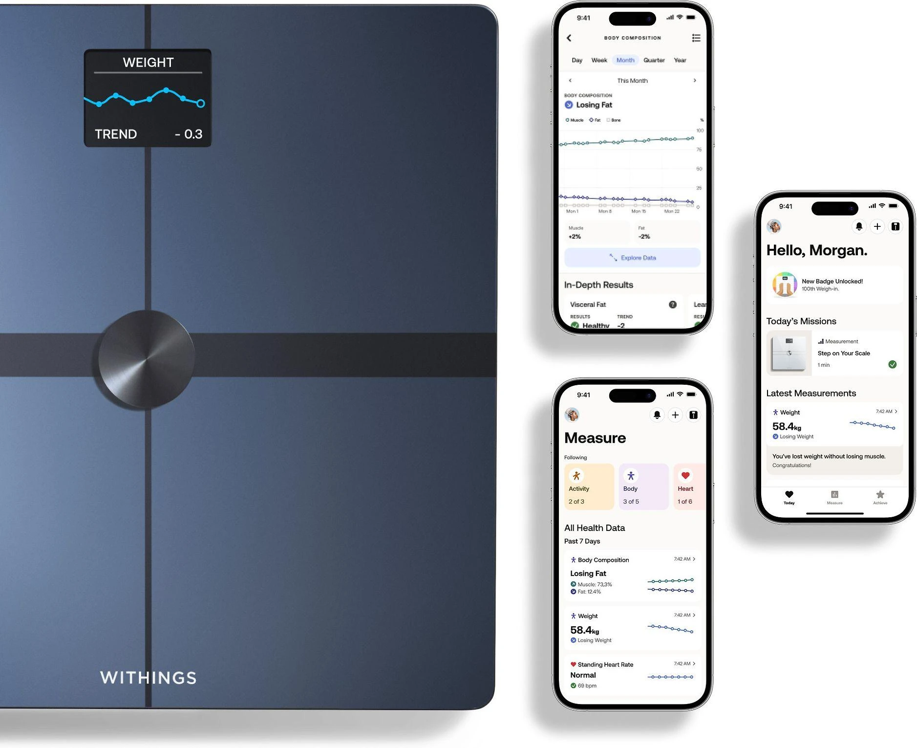 Withings Body Smart svarstyklės - Juodos