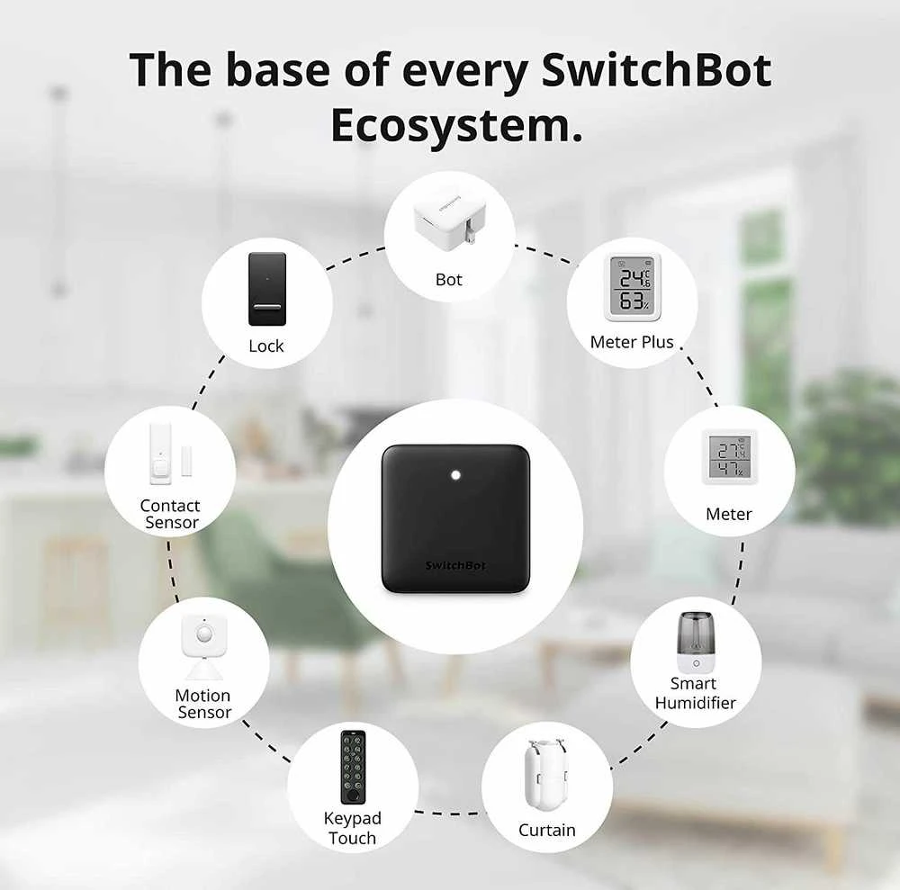 Išmanusis nuotolinio valdymo pultas SwitchBot Hub mini