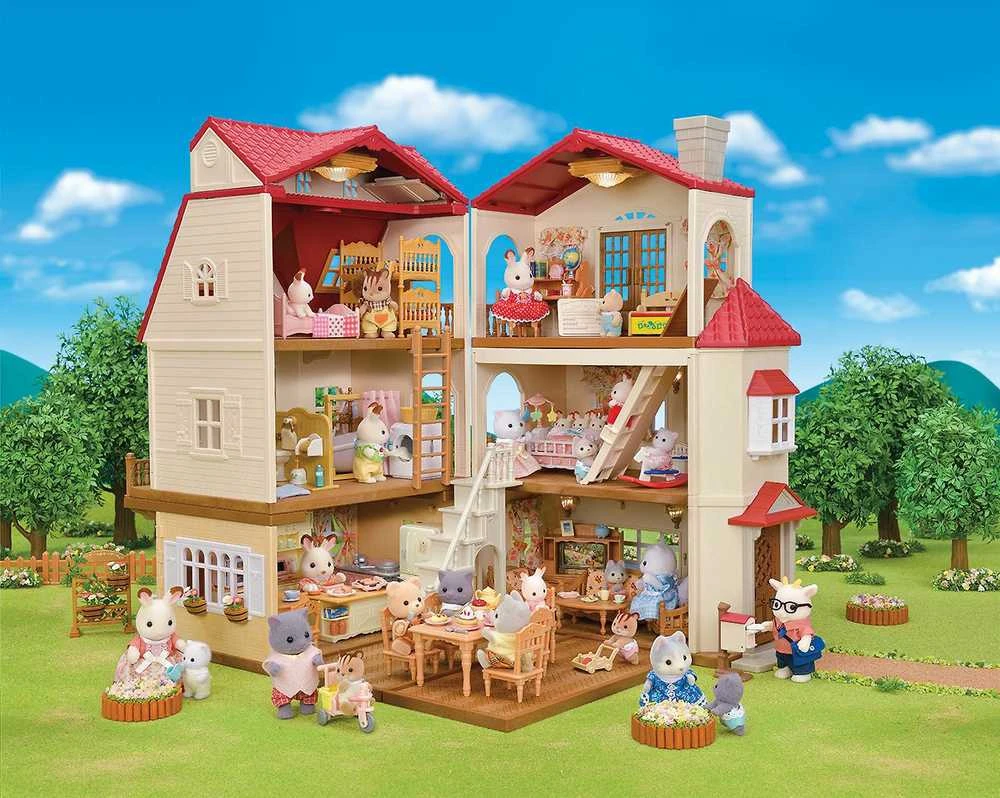 Sylvanian Families Kaimo namas su raudonu stogu