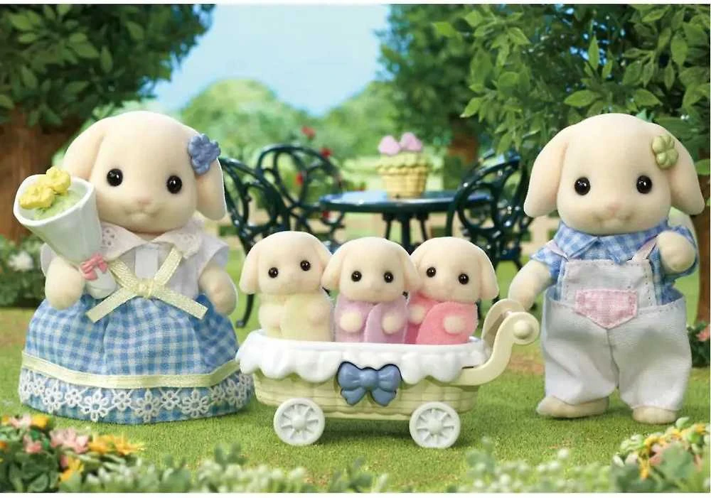 SYLVANIAN FAMILIES Gėlių triušiukų šeimynėlė