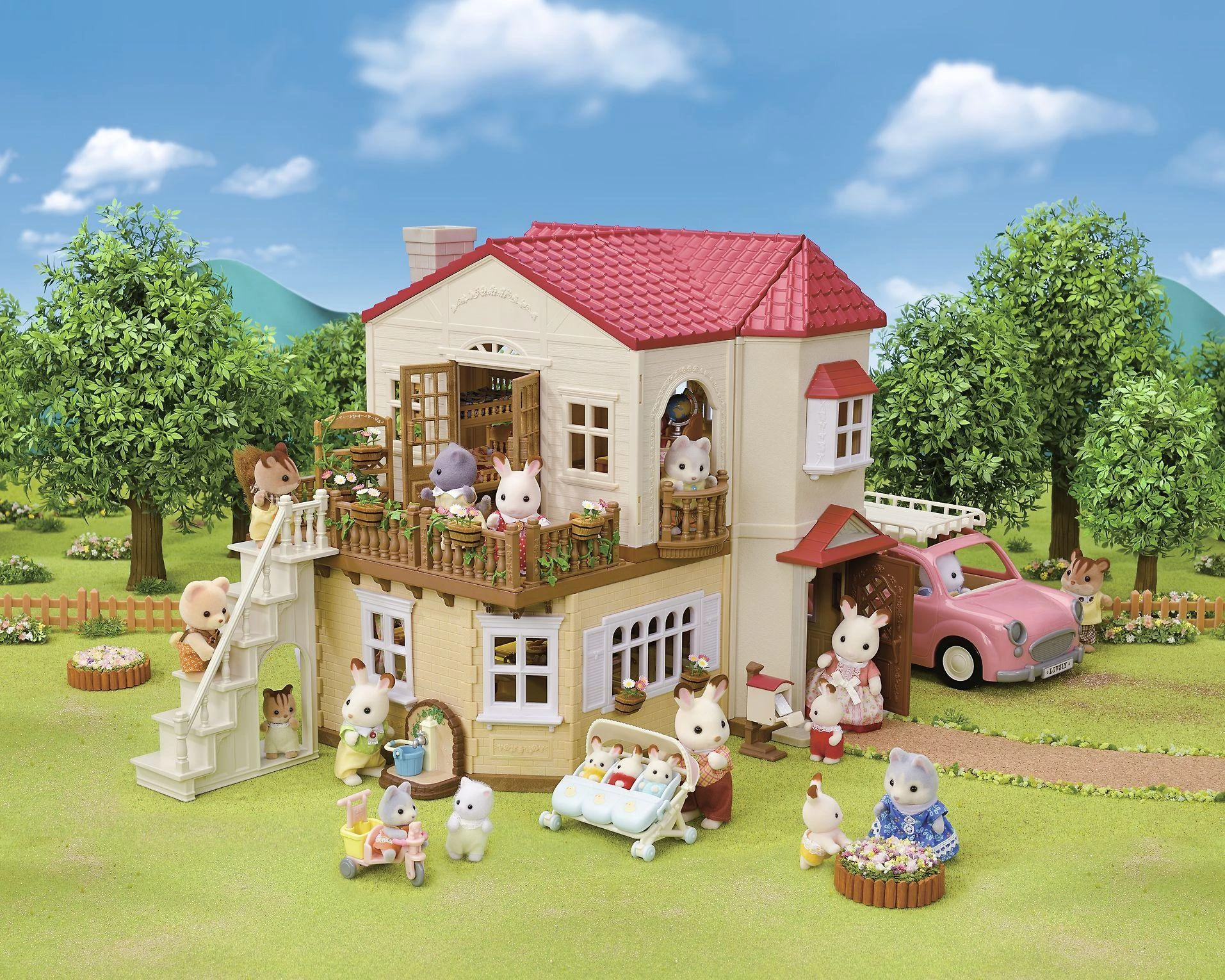 Sylvanian Families Kaimo namas su raudonu stogu