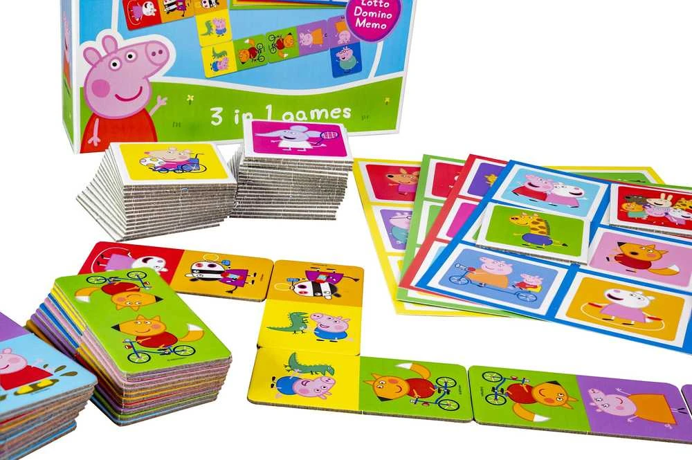 Tactic Peppa Pig - 3 viename užrašų knygelė (60480)