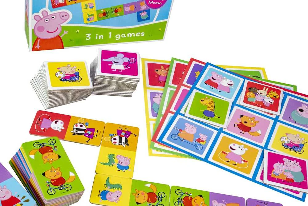 Tactic Peppa Pig - 3 viename užrašų knygelė (60480)