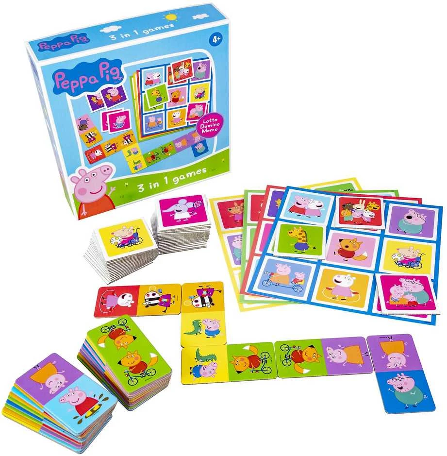 Tactic Peppa Pig - 3 viename užrašų knygelė (60480)
