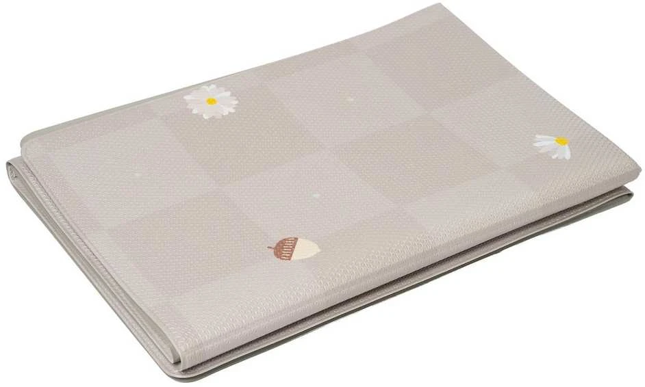 Taf Toys dvipusis storas vandeniui atsparus putų kilimėlis Fold & Play Checkers, 140× 140 cm