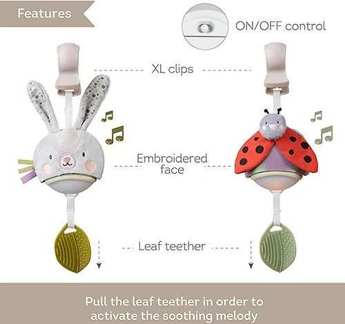 Taf Toys muzikinis žaislas vežimėliui Garden Stroller Bunny