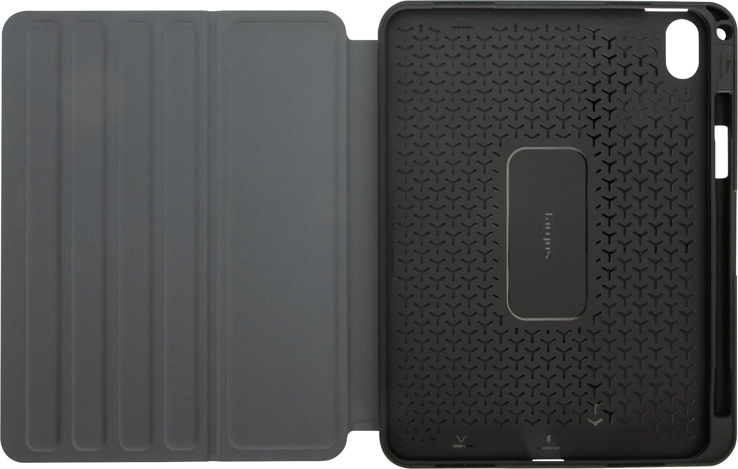TARGUS CLICKIN DĖKLAS, SKIRTAS „IPAD“ (10 GEN.) 10,9 col. – Sidabrinis