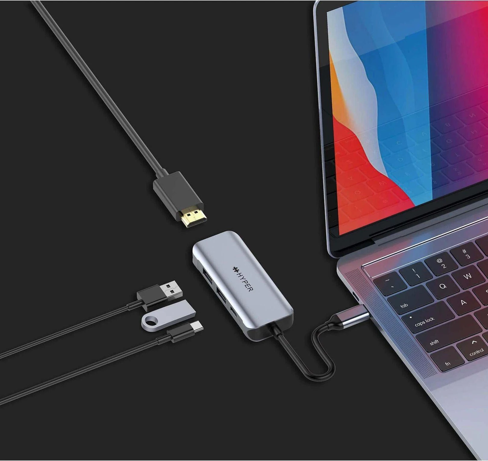 „HyperDrive“ USB-C stotis / replikatorius (HD41-GL)