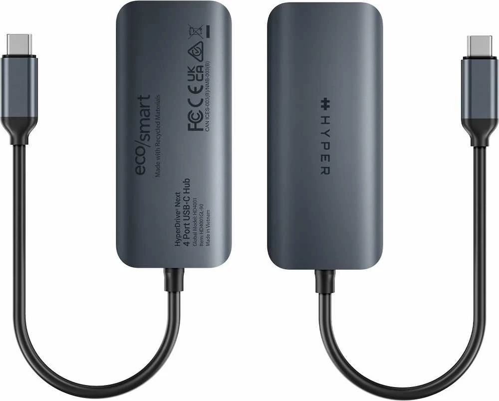 Hiper | HyperDrive Next 4 prievadų USB-C šakotuvas | HD4001GL | HDMI jungtys kiekis 1