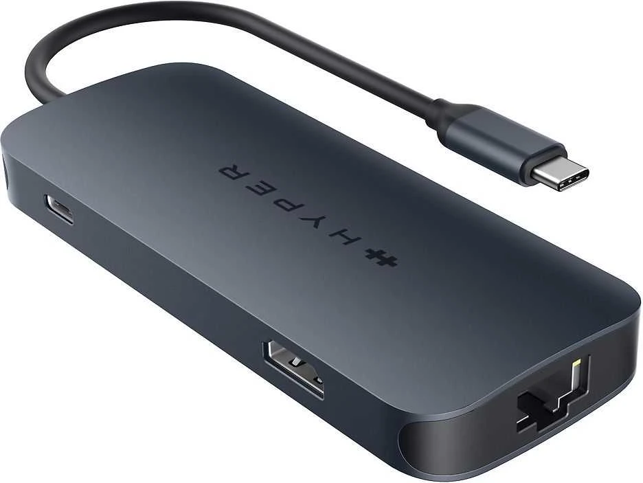 Hiper | „HyperDrive Next 8 Port“ USB-C šakotuvas, 140 W | Ethernet LAN (RJ-45) jungtys 1 | HDMI jungtys kiekis 1
