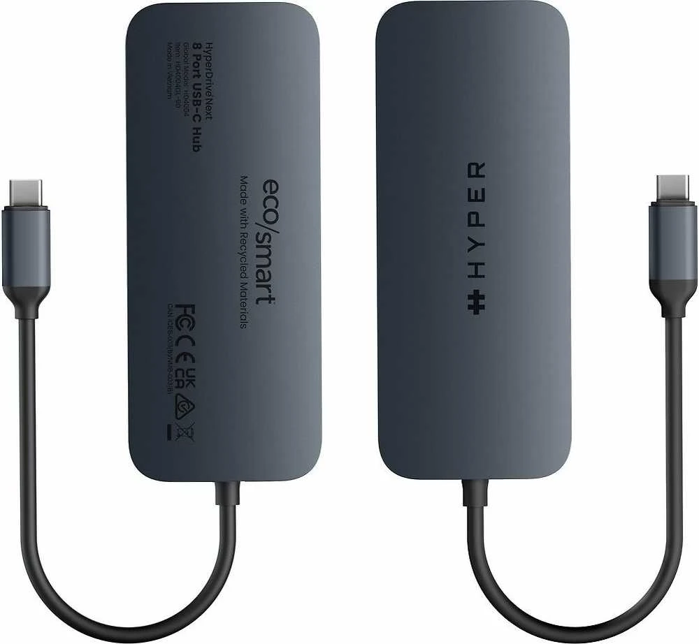 Hiper | „HyperDrive Next 8 Port“ USB-C šakotuvas, 140 W | Ethernet LAN (RJ-45) jungtys 1 | HDMI jungtys kiekis 1