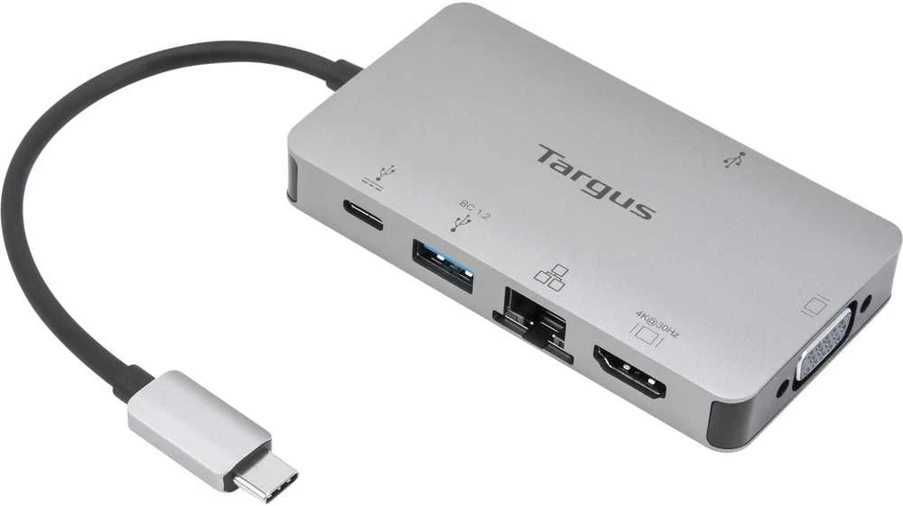 TARGUS USB-C VIENO VIDEO 4K HDMI / VGA DOKAS, W\ 100 W POWER PASS