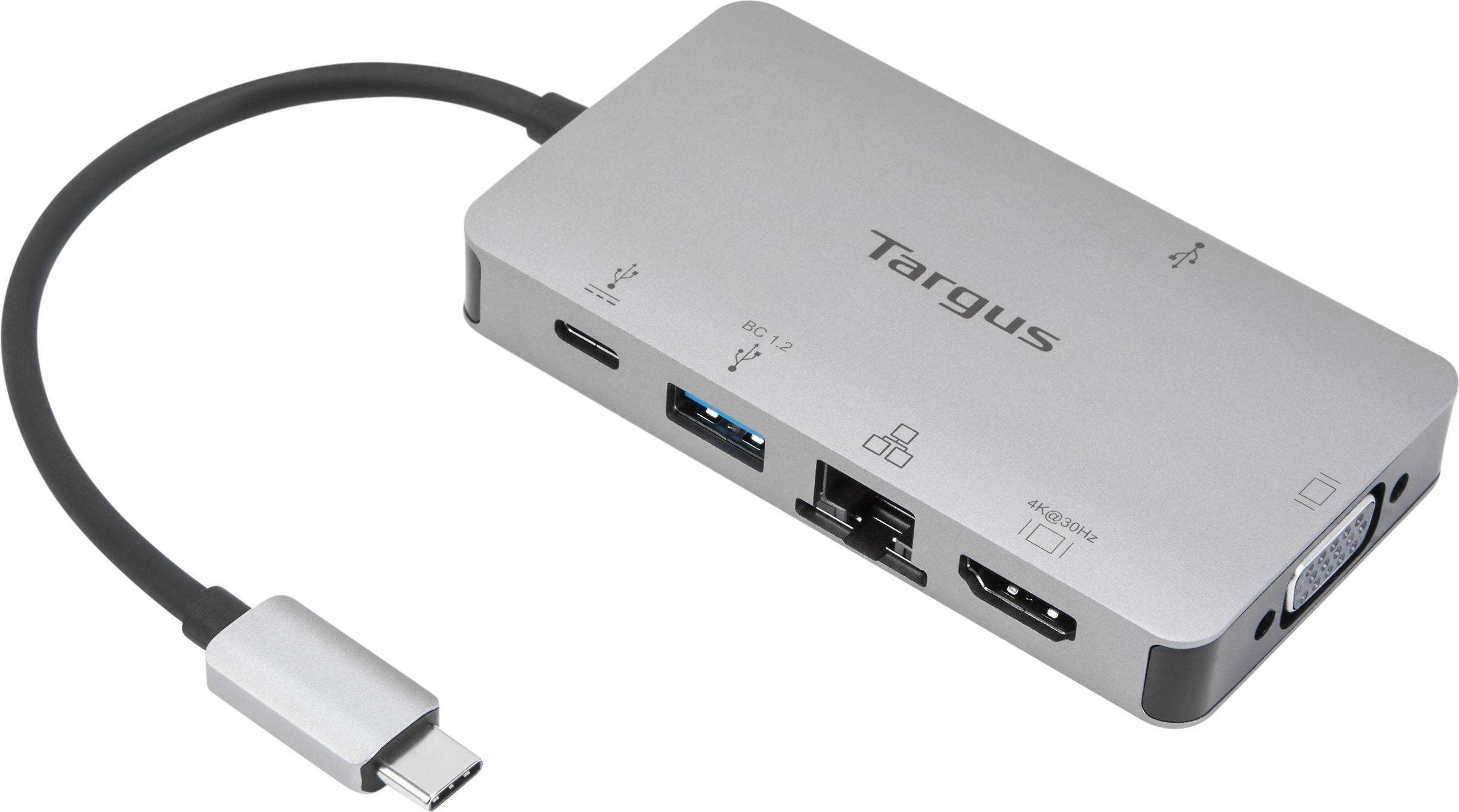 Targus USB-C šakotuvas su HDMI, VGA ir duomenų prievadais