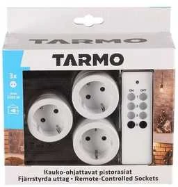 Tarmo Kauko-ohjattavat pistorasiat, sisäkäyttöön, 3 kpl