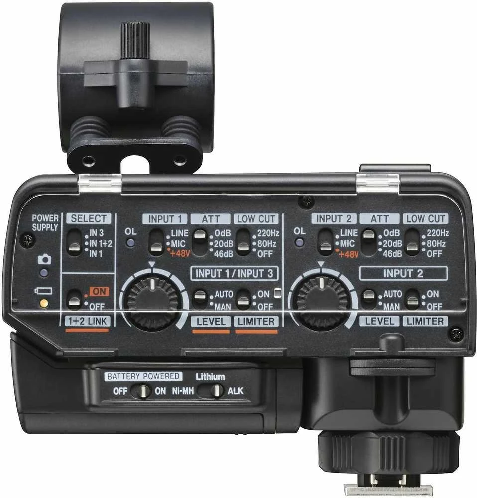 „Tascam CA-XLR2d-C -XLR-mikrofonisovitinas“, „Canon“ rinkinys