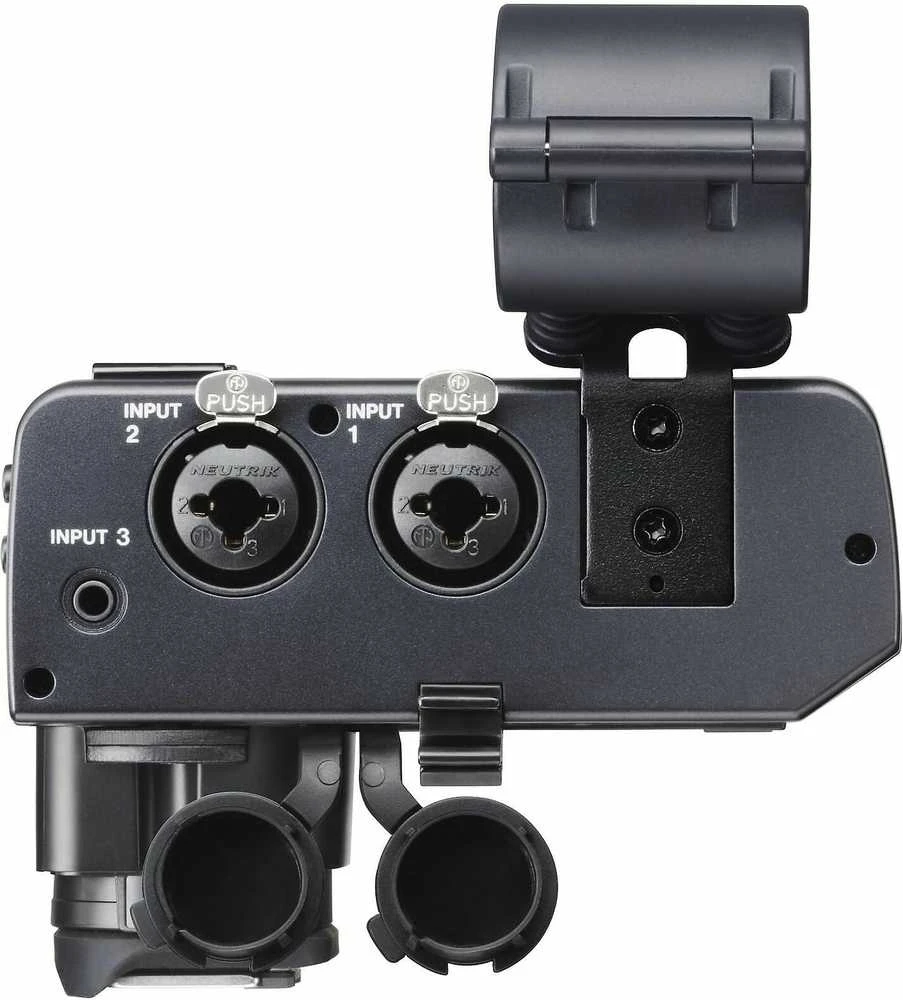 „Tascam CA-XLR2d-C -XLR-mikrofonisovitinas“, „Canon“ rinkinys