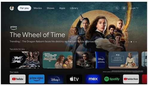 Televizorius TCL P655 75P655 4K LED Google TV