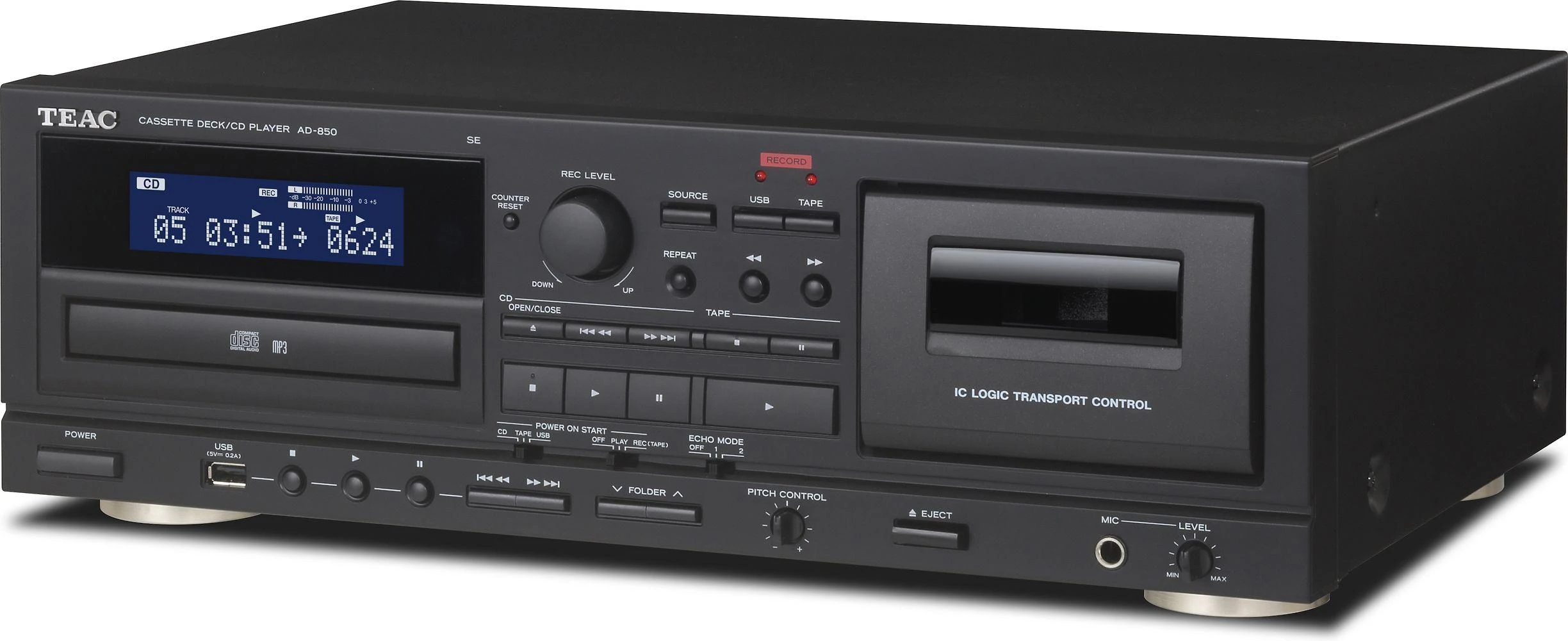 Muzikinis centras Teac AD-850-SE kasetinis/diskinis grotuvas