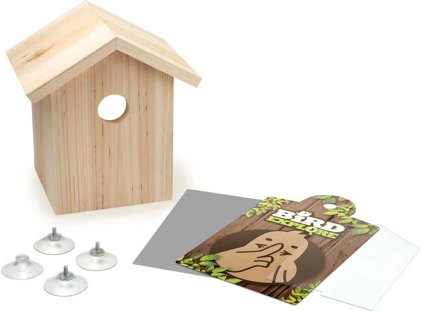 SES Bird Explore – prie lango montuojamas paukščių namelis