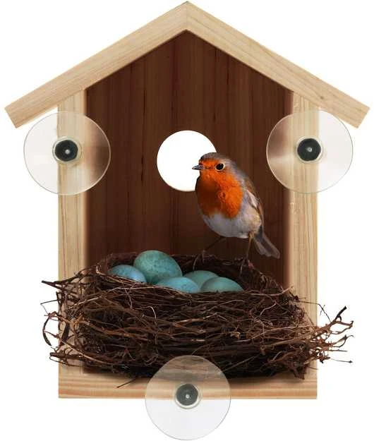 SES Bird Explore – prie lango montuojamas paukščių namelis