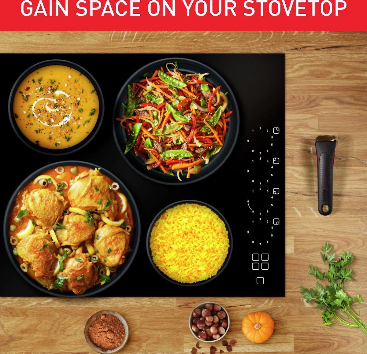 TEFAL Keptuvių rinkinys Ingenio Eco Resist L3979102, 3 vnt.