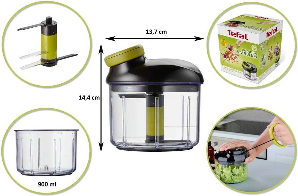 Tefal 5 sekundžių smulkintuvas 900 ml (K1320404)