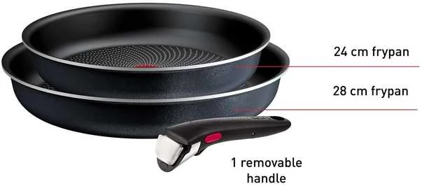 Puodų ir keptuvių rinkinys Tefal Ingenio So'Light L7239103, 3 dalių