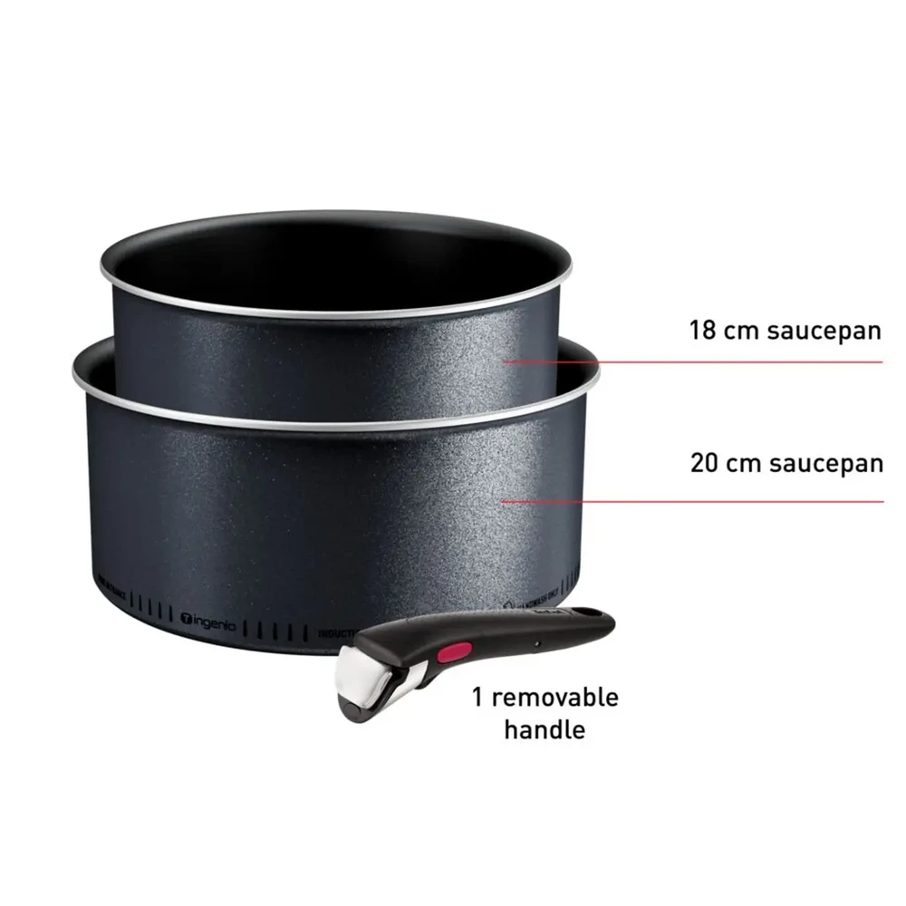 Puodų rinkinys Tefal Ingenio So'Light L7239003, 3 dalių